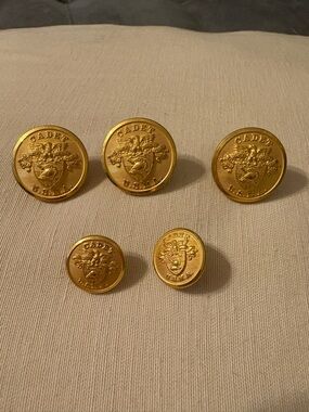 5 Vintage Large Small USMA US Military Academy Westpoint Cadet Uniform Buttons